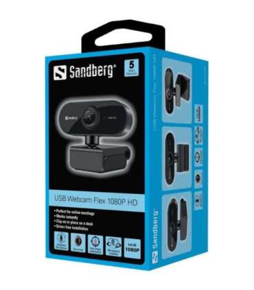 Sandberg 133-97 USB Webcam Flex 1080P HD