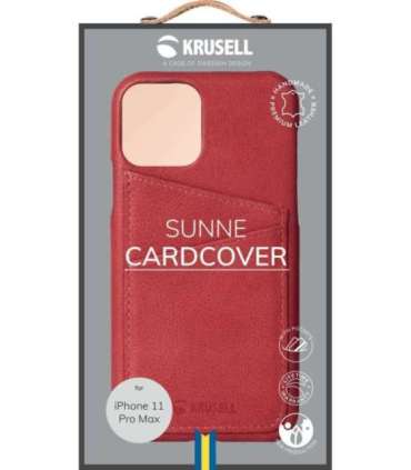 Krusell Sunne CardCover Apple iPhone 11 Pro Max vintage red (61795)