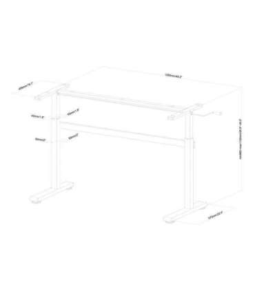 Sbox MD-220 Manual Sit-Stand Desk