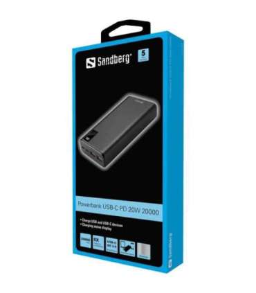 Sandberg 420-59 Powerbank USB-C PD 20W 20000mAh