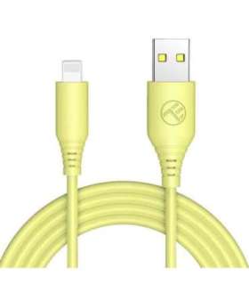 Tellur Silicone USB to Lightning Cable 3A 1m Yellow