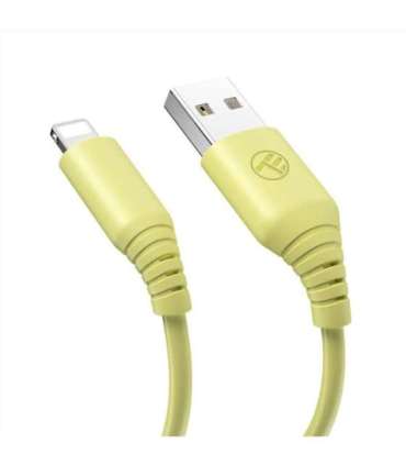 Tellur Silicone USB to Lightning Cable 3A 1m Yellow