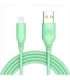 Tellur Silicone USB to Lightning Cable 3A 1m Green