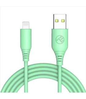 Tellur Silicone USB to Lightning Cable 3A 1m Green