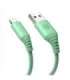 Tellur Silicone USB to Lightning Cable 3A 1m Green