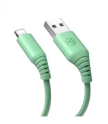 Tellur Silicone USB to Lightning Cable 3A 1m Green