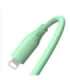 Tellur Silicone USB to Lightning Cable 3A 1m Green