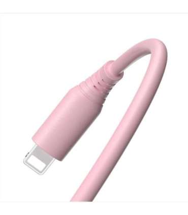 Tellur Silicone USB to Lightning Cable 3A 1m Pink