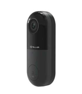 Tellur Smart WiFi Video DoorBell 1080P, PIR, Wired Black
