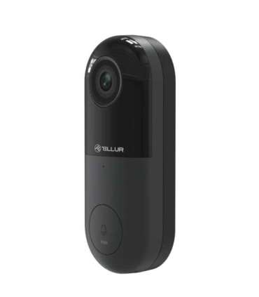 Tellur Smart WiFi Video DoorBell 1080P, PIR, Wired Black