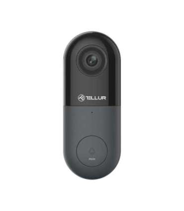Tellur Smart WiFi Video DoorBell 1080P, PIR, Wired Black