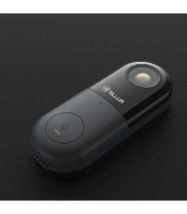Tellur Smart WiFi Video DoorBell 1080P, PIR, Wired Black