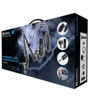 Sandberg 126-07 Streamer USB Microphone Kit