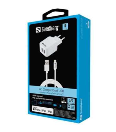 Sandberg 441-03 AC Charger EU Lightning 2.4A