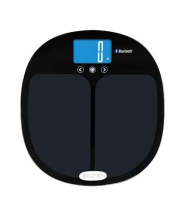 Salter 9192 BK3R Curve Bluetooth Smart Analyser Bathroom Scale black