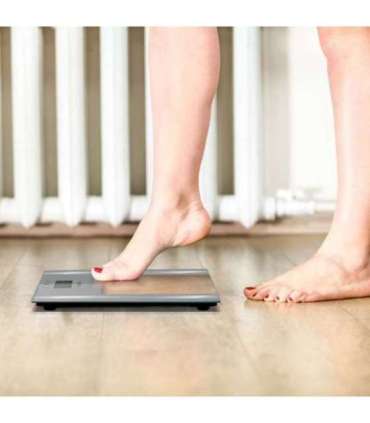 Salter 9158 SV3R Ultra Slim Glass Analyser Scale silver