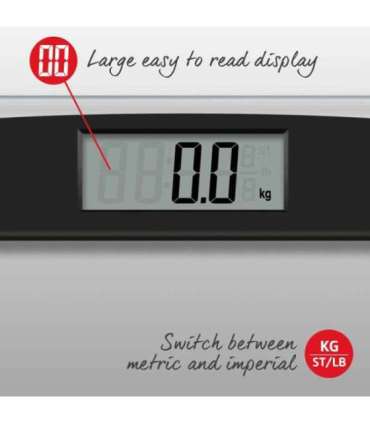 Salter 9208 BK3R Compact Glass Electronic Bathroom Scale