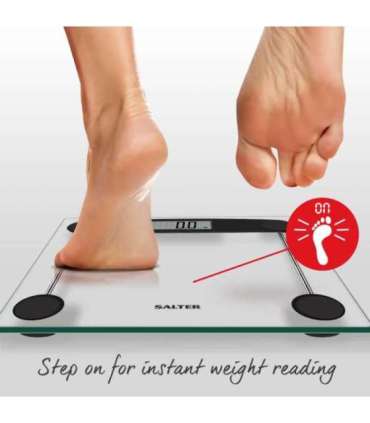 Salter 9208 BK3R Compact Glass Electronic Bathroom Scale