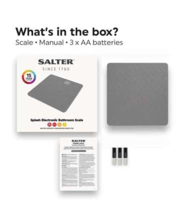 Salter 9218 GY3R Splash Electronic Bathroom Scale