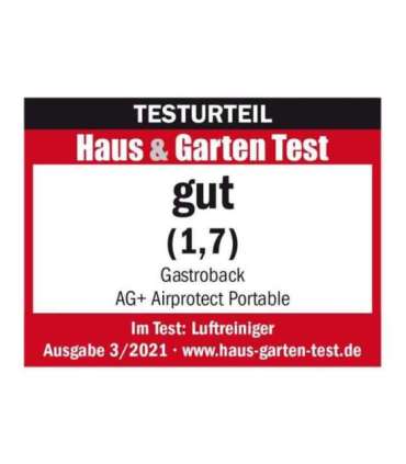 Gastroback 20101 Air Purifier AG+ AirProtect Portable