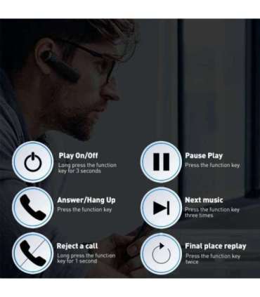 Tellur Bluetooth Headset Vox 40 black