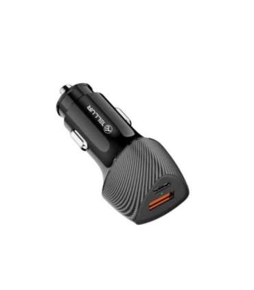 Tellur FCC10 car charger 38W, 6A (PD20W + QC3.0) black