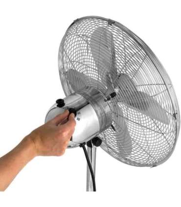 Beldray EH3263VDE chrome pedestal fan