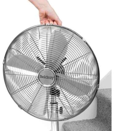 Beldray EH3263VDE chrome pedestal fan