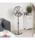 Beldray EH3263VDE chrome pedestal fan