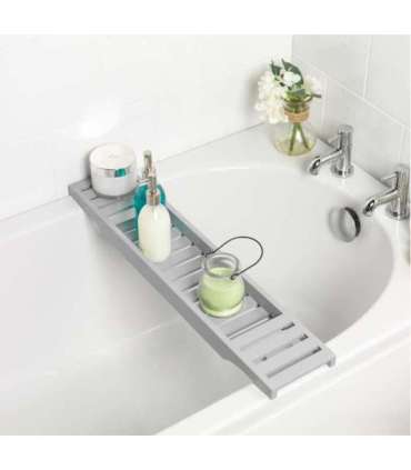 Beldray LA065018GRYUFEU7 ANTIBAC BAMBOO BATH RACK GREY