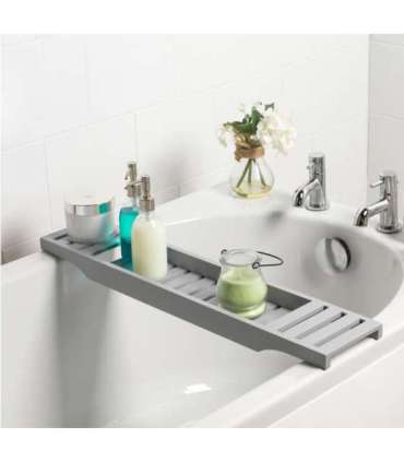 Beldray LA065018GRYUFEU7 ANTIBAC BAMBOO BATH RACK GREY