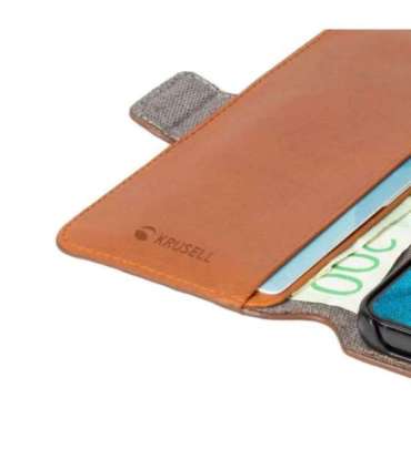 Krusell Leather PhoneWallet Samsung Galaxy S22+ cognac (62468)