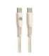 Tellur Green Data Cable Type-C to Type-C 3A PD60W 1m nylon cream