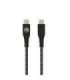 Tellur Green Data cable Type-C to Type-C 3A PD60W 1m nylon black