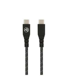 Tellur Green Data cable Type-C to Type-C 3A PD60W 1m nylon black