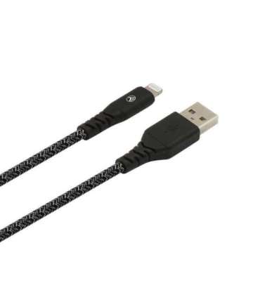 Tellur Green Data cable USB to Lightning 2.4A 1m nylon black