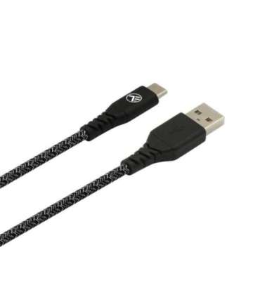 Tellur Green Data cable USB to Type-C 3A 1m nylon black