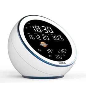 Nasa WSP1500 white Weather Station/Speaker BT Moon