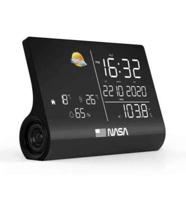 Nasa WSP1300 Black Weather Station/Speaker BT