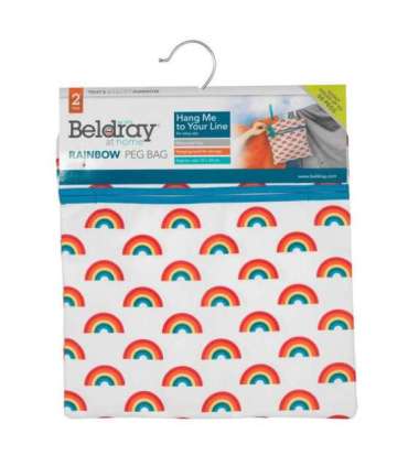 Beldray LA081544BEU7 Rainbow peg bag