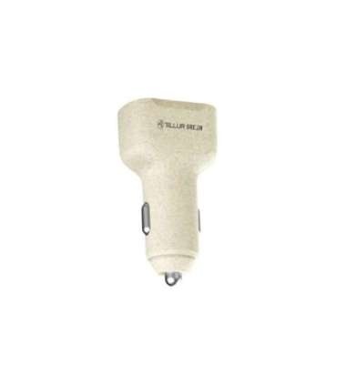 Tellur Green car charger, 36W, 6A (PD18W + QC3.0) cream