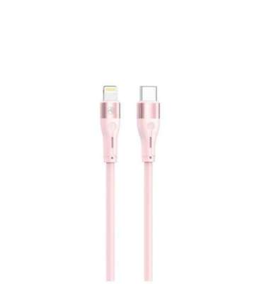 Tellur Silicone Type-C to Lightning Cable PD30W 1m Pink