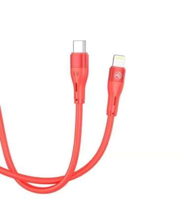 Tellur Silicone Type-C to Lightning Cable PD30W 1m Red
