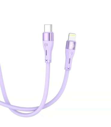 Tellur Silicone Type-C to Lightning Cable PD30W 1m Purple
