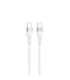 Tellur Silicone Type-C to Type-C Cable PD60W 1m White