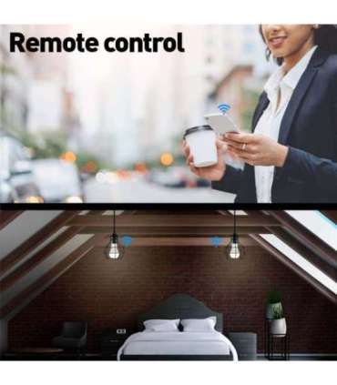 Tellur Smart WiFi Bulb E27, 9W, White/Warm/RGB, Dimmer