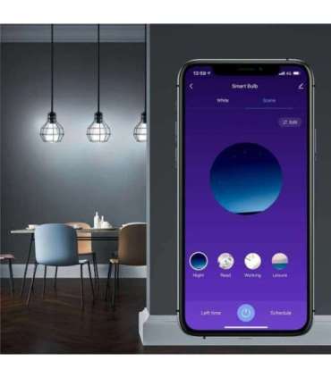 Tellur Smart WiFi Bulb E27, 9W, White/Warm/RGB, Dimmer