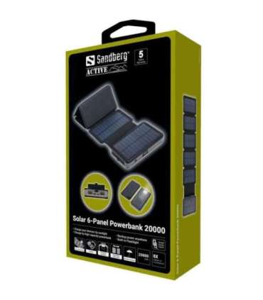 Sandberg 420-73 Solar 6-Panel Powerbank 20000mAh