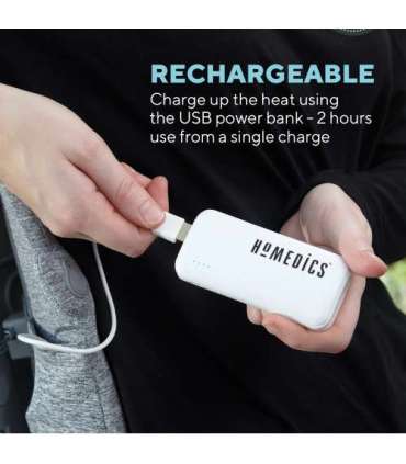 Homedics ER-BS200H Back Support Cushion with Cover + Heat