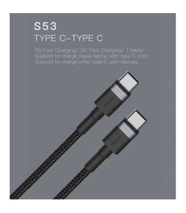 Orsen S53 Type C to Type C 3A 1m black